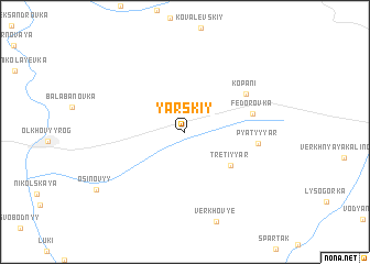 map of Yarskiy