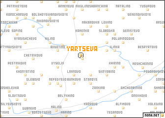 map of Yartseva