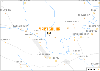 map of Yartsovka