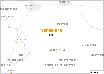 map of Yarushino