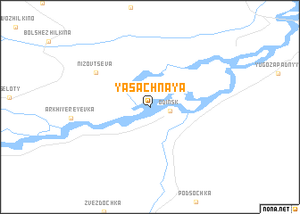 map of Yasachnaya