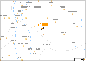 map of Yaşar