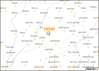 map of Yaşar