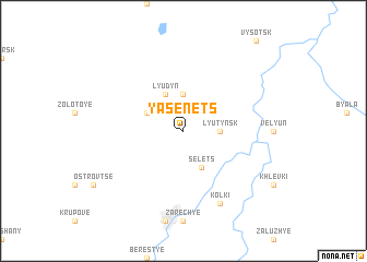 map of Yasenets