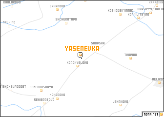 map of Yasenevka