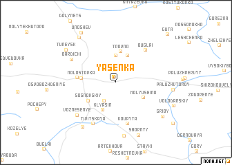 map of Yasenka