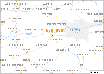 map of Yasennaya