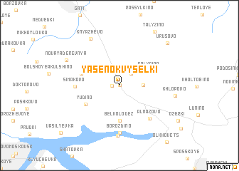 map of Yasenok Vyselki