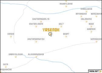 map of Yasenok