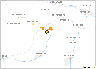 map of Yasenok