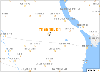 map of Yasenovka