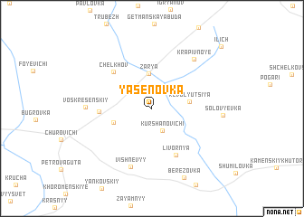 map of Yasenovka