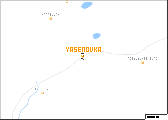 map of Yasenovka