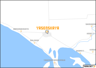 map of Yasenskaya