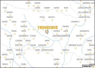 map of Yashavoko