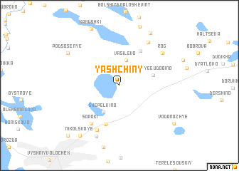 map of Yashchiny