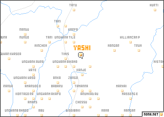 map of Yashi