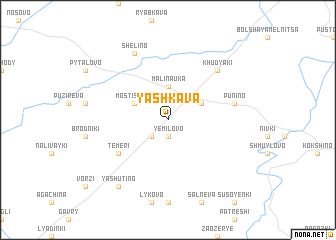 map of Yashkava