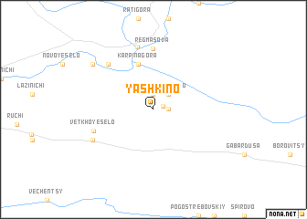 map of Yashkino