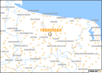 map of Yashūndeh