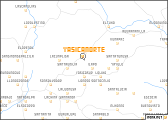 map of Yasica Norte