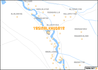 map of Yāsīn al Khuḑayr