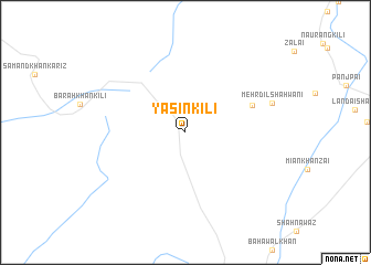 map of Yāsīn Kili