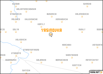 map of Yasinovka