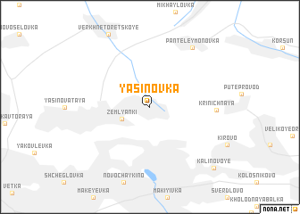 map of Yasinovka