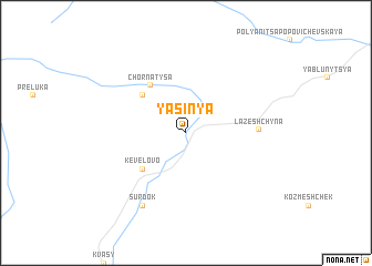 map of Yasinya