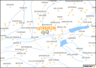 map of Yāsīnzai