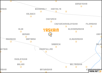 map of Yaskain