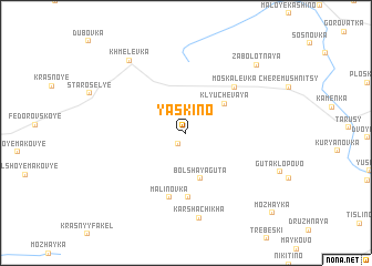 map of Yaskino