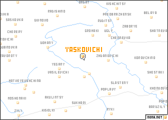 map of Yasʼkovichi