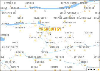 map of Yaskovitsy