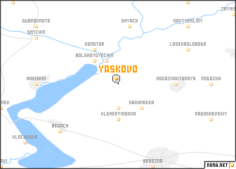 map of Yasʼkovo