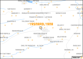 map of Yasna Polyana