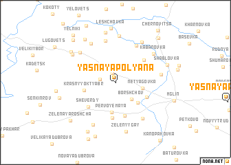 map of Yasnaya Polyana