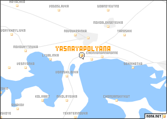 map of Yasnaya Polyana