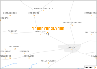 map of Yasnaya Polyana