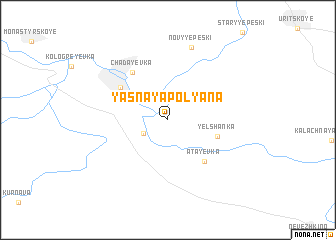 map of Yasnaya Polyana