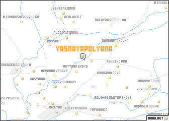 map of Yasnaya Polyana