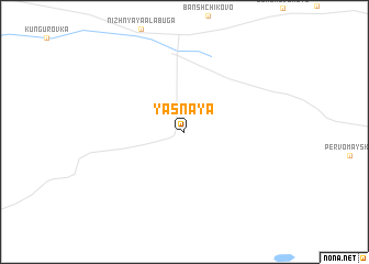 map of Yasnaya