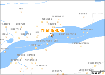 map of Yasnishche