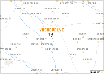 map of Yasnopolʼye