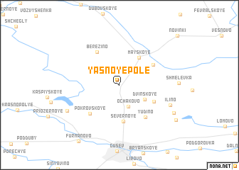 map of Yasnoye Pole