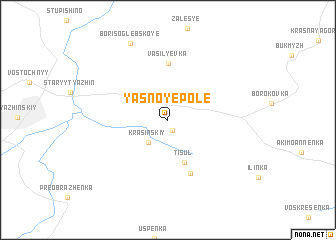 map of Yasnoye Pole