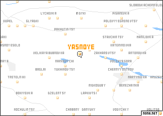 map of Yasnoye