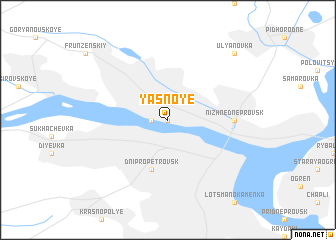 map of Yasnoye