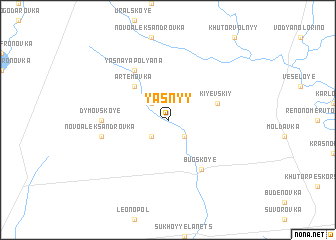 map of Yasnyy